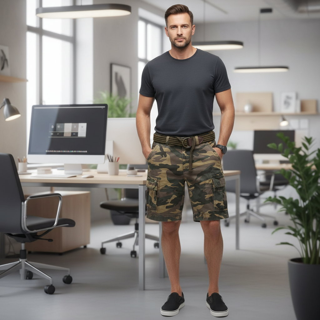 MOVEWEAR - Breathable Cargo Shorts for Easy Movement and Storage