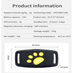 MIAUVIA - Compact Cat GPS Tracker for Fee-Free Location Updates