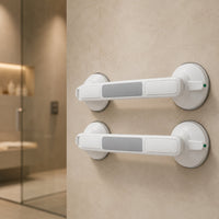 TILVORA - No-Drill Suction Grab Bar for Steadier Bathroom Support