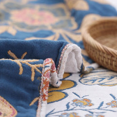 FLORAVYN - Reversible Floral Cotton Throw That Elevates Any Sofa