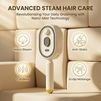 TANGLIVA - Electric Mist Brush for Gentle Detangling and Frizz Control