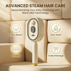 TANGLIVA - Electric Mist Brush for Gentle Detangling and Frizz Control