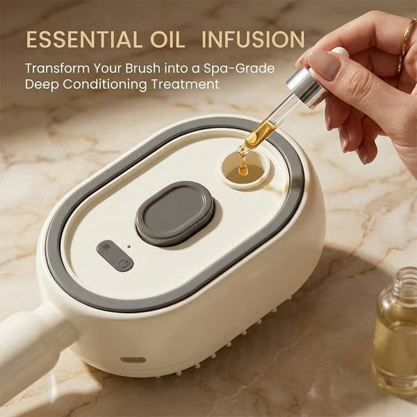 TANGLIVA - Electric Mist Brush for Gentle Detangling and Frizz Control