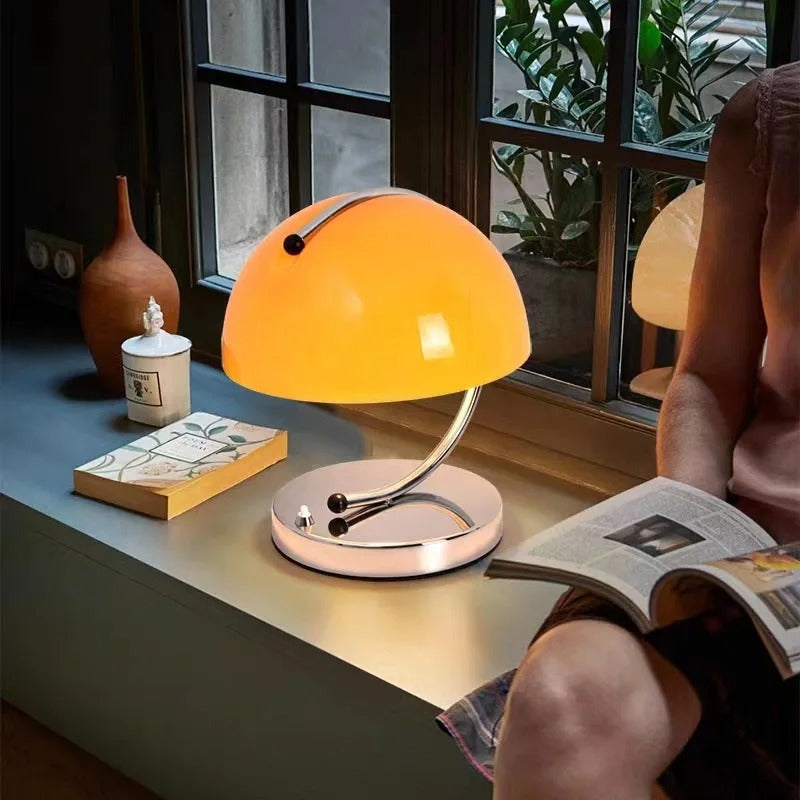 LUVETRA - Scandinavian Glass Table Lamp for Soft Ambient Light