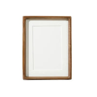 Houten Fotolijst met Afgeronde Hoeken en Acryl Voorplaat voor Tafelopstelling