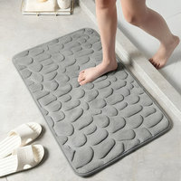 PEBLORA - Sculpted Bath Mat for Dry Floors and Safer Steps