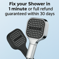 High Pressure Shower Head with Turbo Boost Technology and Filtration