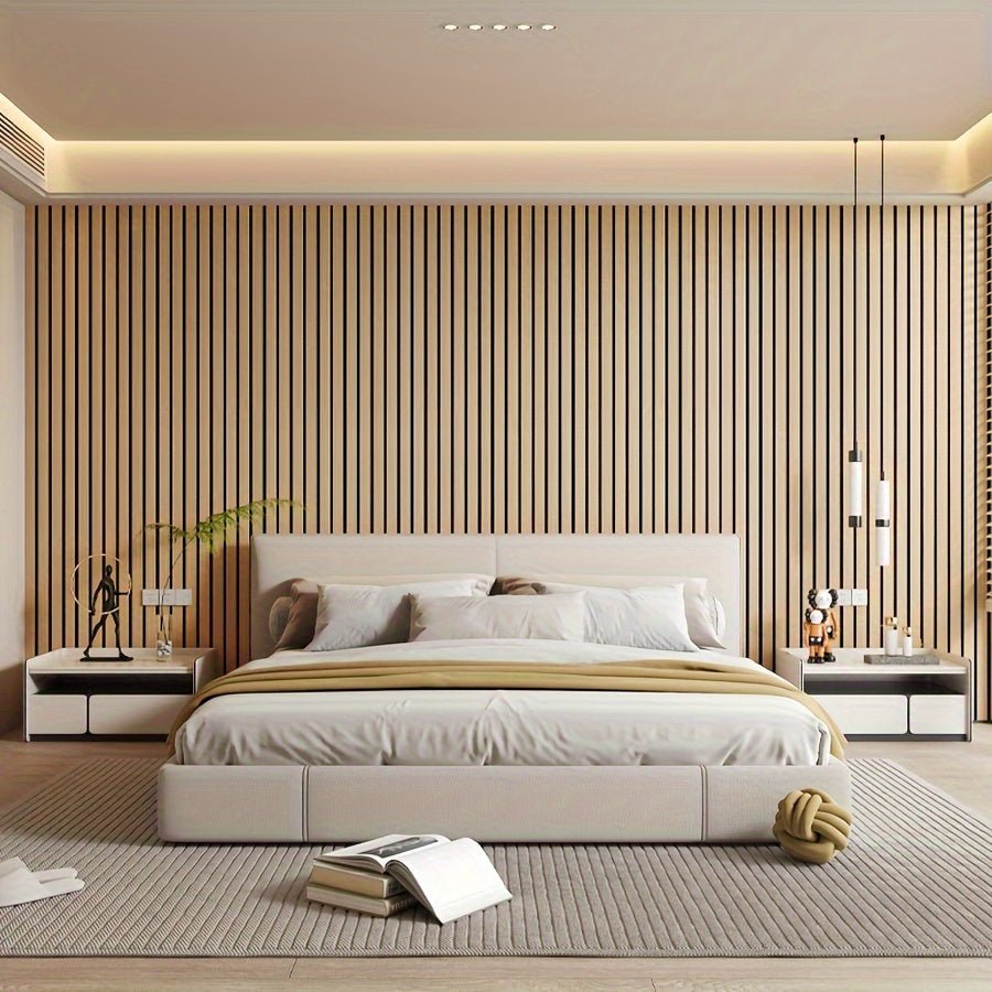 SLATRIO - Peel-And-Stick Wood Effect Panels for Textured Walls