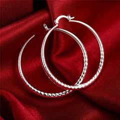 LUMEVRA - Diamond-Cut Hoop Earrings That Catch the Light