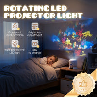 RIPPLELIGHT – Rotating LED Ambient Projector for Calming Atmospheres