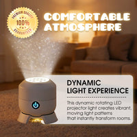 RIPPLELIGHT – Rotating LED Ambient Projector for Calming Atmospheres