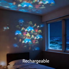 TIDELYN - Rotating LED Projector for Calming Ocean Ambience
