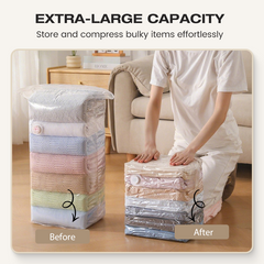 AERVIXA - Pump-Free Compression Bags for Space-Saving Storage