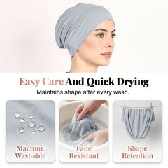 SOVYRA - Stretch Turban Cap for Secure All-Day Comfort