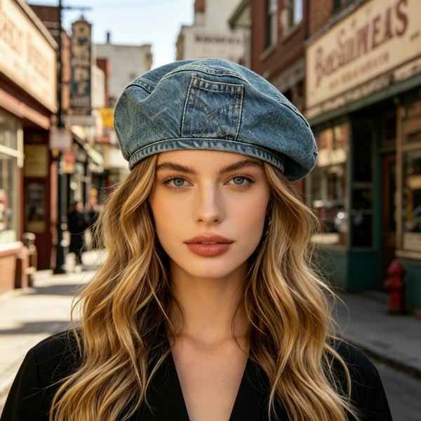 ⏰ 30% OFF – Limited Time Only✨Women's Vintage Denim Beret