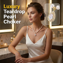LUSTREBELLE - Faux Pearl Necklace for Timeless Everyday Elegance