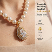 LUSTREBELLE – Classic Faux Pearl Necklace for Elegant Styling