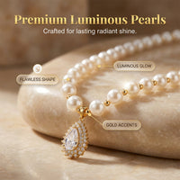 LUSTREBELLE – Classic Faux Pearl Necklace for Elegant Styling