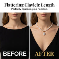 LUSTREBELLE – Classic Faux Pearl Necklace for Elegant Styling