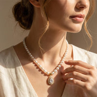 LUSTREBELLE – Classic Faux Pearl Necklace for Elegant Styling