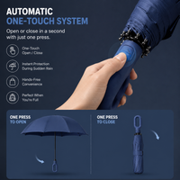 STORMLOCK - Automatic windproof umbrella with 8-rib structure and UV protection designed for strong weather resistance and everyday travel convenience
