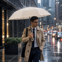 STORMLOCK - Automatic windproof umbrella with 8-rib structure and UV protection designed for strong weather resistance and everyday travel convenience