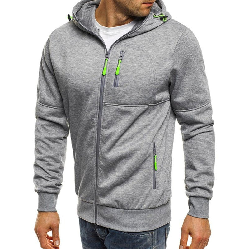 FLEVARO - Fleece-Lined Zip Hoodie for Warm Everyday Layering