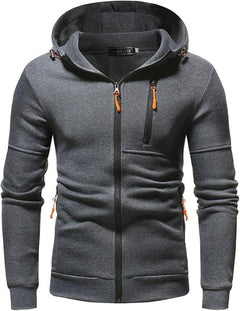 FLEVARO - Fleece-Lined Zip Hoodie for Warm Everyday Layering