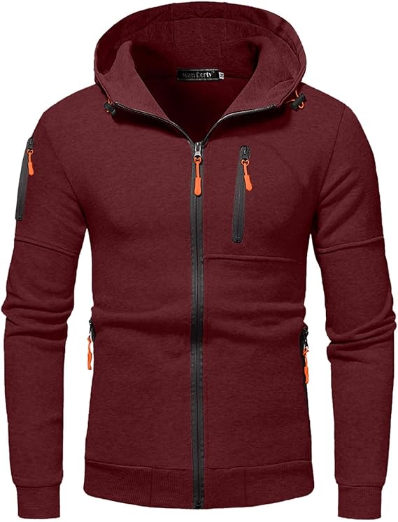 FLEVARO - Fleece-Lined Zip Hoodie for Warm Everyday Layering