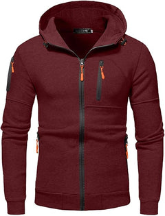 FLEVARO - Fleece-Lined Zip Hoodie for Warm Everyday Layering