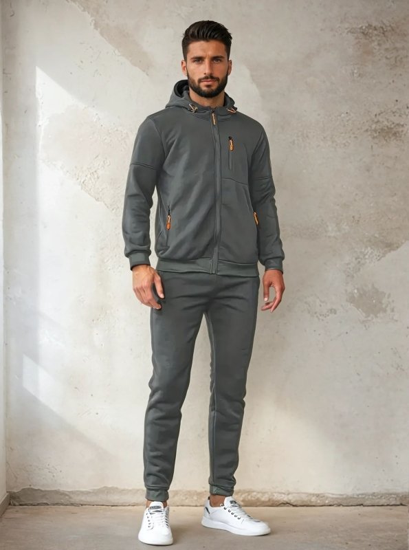 FLEVARO - Fleece-Lined Zip Hoodie for Warm Everyday Layering