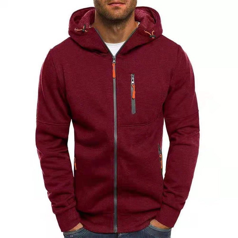 FLEVARO - Fleece-Lined Zip Hoodie for Warm Everyday Layering