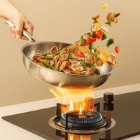TITAN-PREMIUM PAN - High-quality titanium pan without coating for all hob types