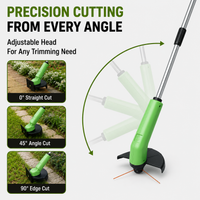 TRIMMASTER - Cordless Mini Grass Trimmer Lightweight Adjustable Cutter