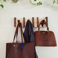 KEYLORA - Piano-Inspired Wooden Coat Rack for Artful Storage
