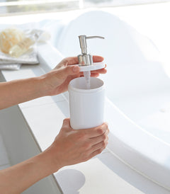 LAVYRA - Round Shower Dispenser Set for a Clutter-Free Bathroom